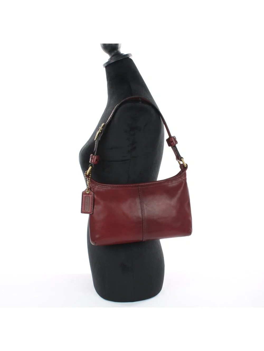 Coach Legacy Bleecker Burgundy Leather Bag F11415 Vtg Y2K